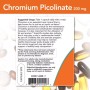 Мінерали Now Foods Піколінат Хрома, 200 мкг, Chromium Picolinate, 100 вегетаріанських до (NF1420)