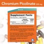 Мінерали Now Foods Піколінат Хрома, 200 мкг, Chromium Picolinate, 100 вегетаріанських до (NF1420)
