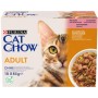 Вологий корм для кішок Purina Cat Chow Adult з лососем і зеленою квасолею 85 гх10 шт (7613036596039)