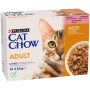 Вологий корм для кішок Purina Cat Chow Adult з лососем і зеленою квасолею 85 гх10 шт (7613036596039)