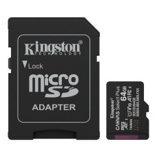Карта пам'яті Kingston 64GB microSDXC class 10 UHS-I V10 A1 Canvas Select Plus (SDCS3/64GB)