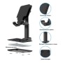 Підставка до планшета Dynamode smartphones/tablets 4-13 inches (Phone Stand black)