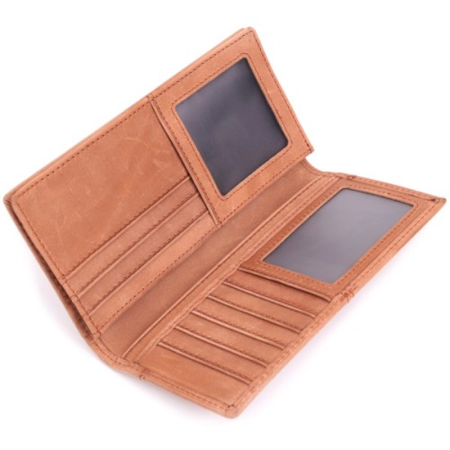 Гаманець Vintage Унісекс у вінтажній натуральній шкірі Рудий (22853)