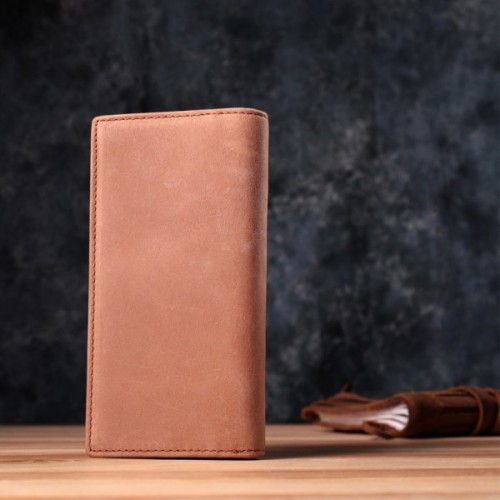 Гаманець Vintage Унісекс у вінтажній натуральній шкірі Рудий (22853)