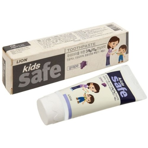 Дитяча зубна паста Lion Kids Safe 3-12 років Виноград, 90 г (8806325611493)