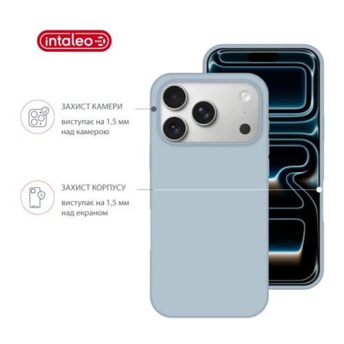 Чохол до мобільного телефона Intaleo Silicone Case Apple iPhone 17 Pro Max Light Blue (1283126630538)
