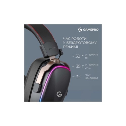 Навушники GamePro Asgard Valkyria RGB Tri-Mod (HSW249B)