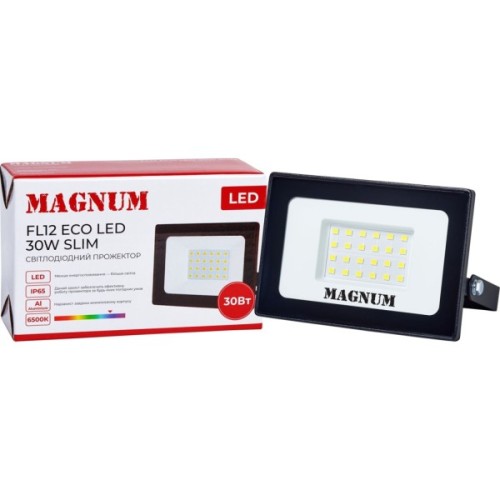 Прожектор MAGNUM FL12 ECO LED 30Вт slim 6500К IP65 (90018083)