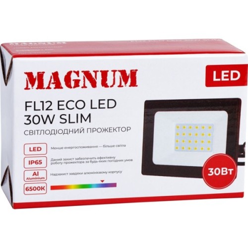 Прожектор MAGNUM FL12 ECO LED 30Вт slim 6500К IP65 (90018083)