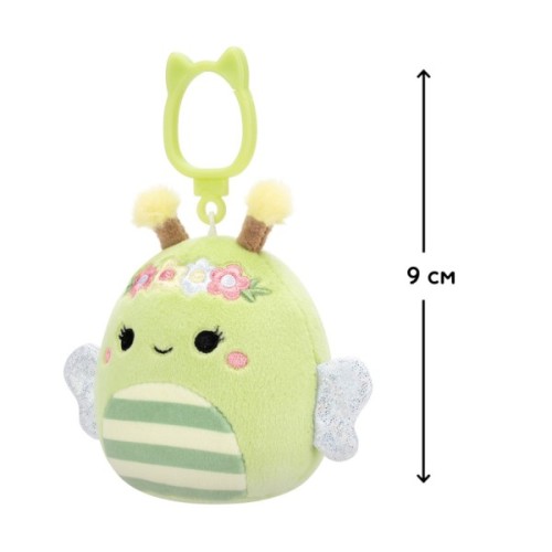 Брелок Squishmallows на кліпсі – Бджілка Сібіл 9 см (SQCP00460)