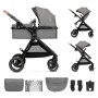 Коляска Kinderkraft 2 в 1 Esme Grey (KSESME00GRY2000) (5902533929658)