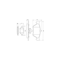 Гальмівні колодки Bosch 0 986 461 129