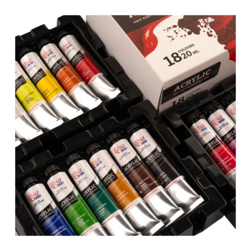 Акрилові фарби Rosa Studio 18 кольорів 20 мл (4823098538134)