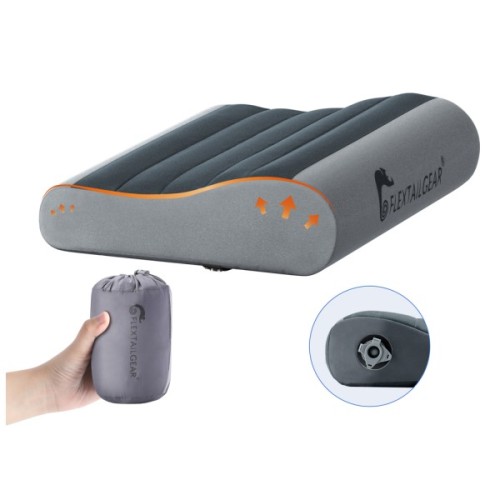 Туристична подушка Flextail анатомічна Zero Pillow сіра (6971670131032)
