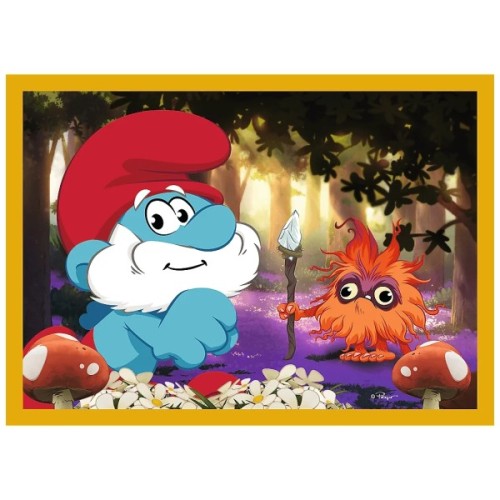 Пазл Trefl The Smurfs Життя в селі смурфів 4 в 1 (35, 48, 54, 70) (5900511346640)
