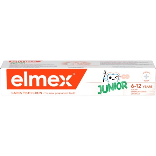 Дитяча зубна паста Elmex Junior від 6 до 12 років 75 мл (4007965560606)