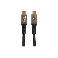 Дата кабель USB-C to USB-C 1.0m USB4 240W 16K60Hz braided Cablexpert (CCBP-USB4.2-CMCM240-1M)