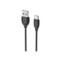 Дата кабель USB 2.0 AM to USB-C 1.0m 3A PVC BX19 black BOROFONE (6931474701794)