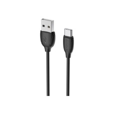Дата кабель USB 2.0 AM to USB-C 1.0m 3A PVC BX19 black BOROFONE (6931474701794)