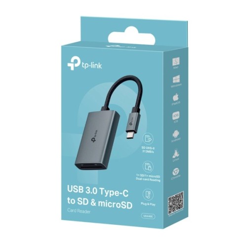 Зчитувач флеш-карт TP-Link USB-C to SD/TF (UA440C)