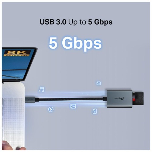 Зчитувач флеш-карт TP-Link USB-C to SD/TF (UA440C)