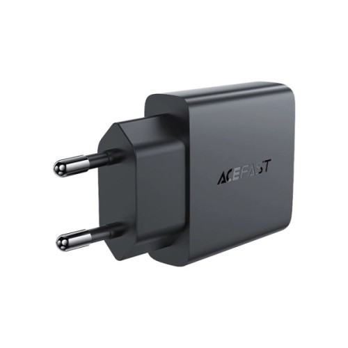 Зарядний пристрій Acefast A65 USB-C PD20W GaN ultra-thin Black (6974316282686)