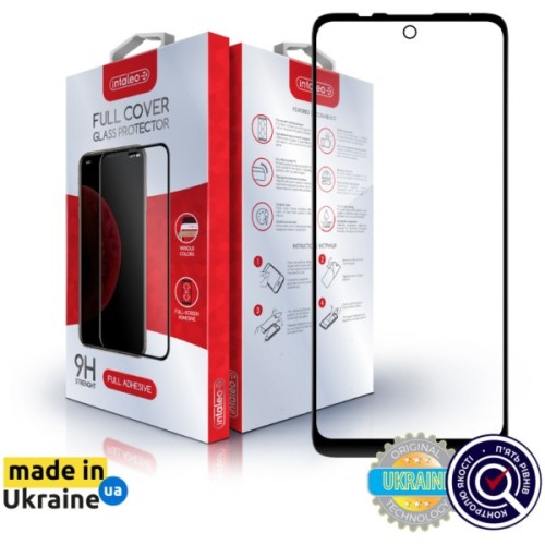 Скло захисне Intaleo Full Glue MOTO E30/E40 Black (1283126545818)