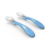 Набір дитячого посуду Nuvita ложечки Easy Eating 6м+ 2 шт. Синий (NV8480Blue)