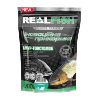 Прикормка Real Fish Silver Series Товстолоб-амур Очерет 0.9kg (809.00.38)
