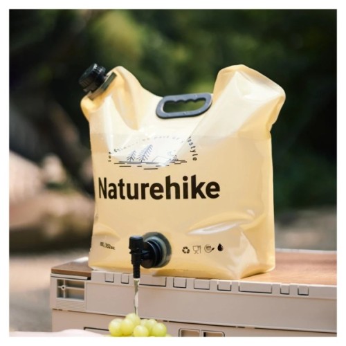 Відро складне Naturehike CNK2450CF027 для води 10 л, жовте (6927595798355)
