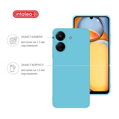 Чохол до мобільного телефона Intaleo Silicone Xiaomi Redmi 13C 4G Light Blue (1283126600739)