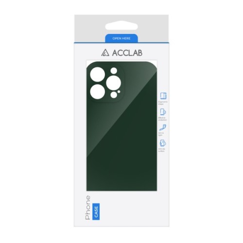 Чохол до мобільного телефона ACCLAB SoftShell Apple iPhone 14 Pro Dark Green (1283126557071)