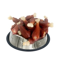 Ласощі для собак Lucky Star М'яка качина гомілка з кальцієвою кісткою 7 см 200 г (4820144304774)