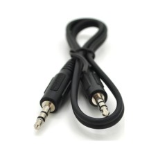 Кабель мультимедійний 3.5mm M to 3.5mm M 0.4m black Voltronic (YT28014)
