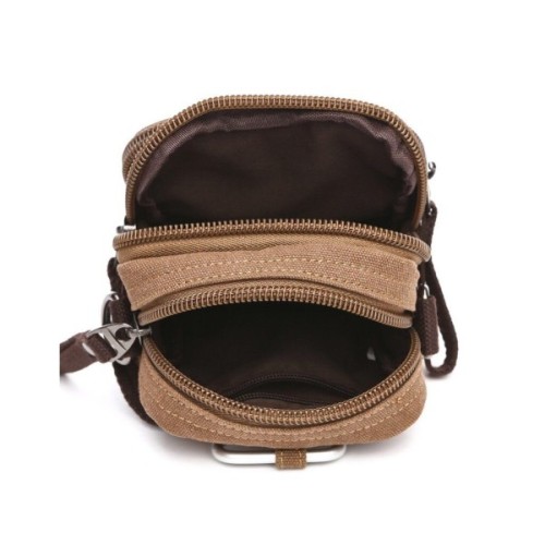 Сумка Vintage Текстильна Коричнева (20163)