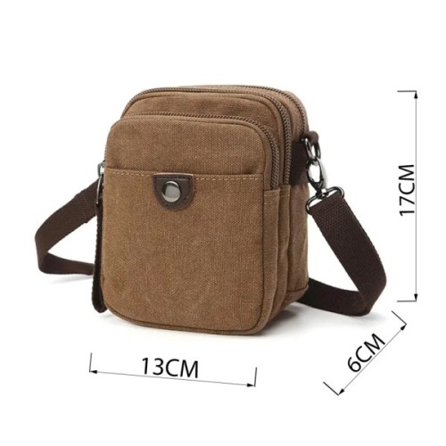 Сумка Vintage Текстильна Коричнева (20163)