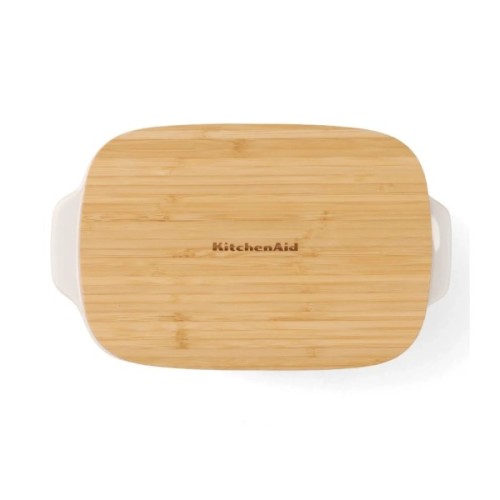 Форма для випікання KitchenAid з кришкою керамогранітна 1,9 л Кремова (CC006107-001)