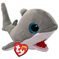 М'яка іграшка Ty Beanie Babies Сіра акула Finnegan 15 см (37376)