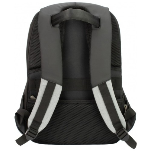 Рюкзак шкільний Optima 17" USB унісекс Сірий (O96914-03)