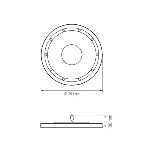 Світильник Videx 100W 5000K 12000Lm 220V чорний (VL-HBe03-1005B)