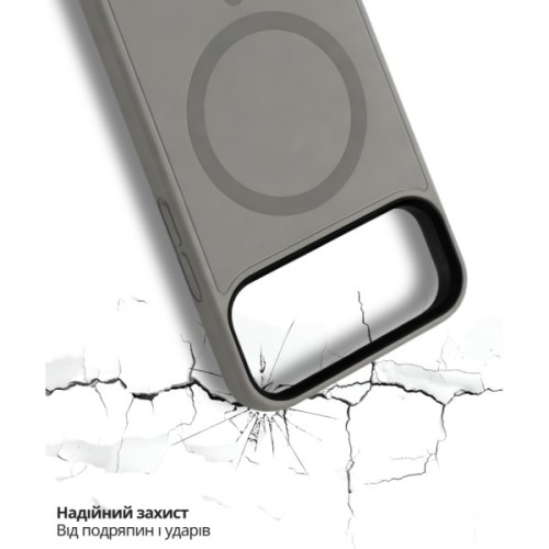 Чохол до мобільного телефона BeCover FIBRA ArcLine MagSafe Apple iPhone 17 Pro Gray (715384)