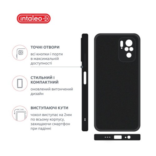 Чохол до мобільного телефона Intaleo SoftShell Xiaomi Redmi Note 10 4G Black (1283126619700)