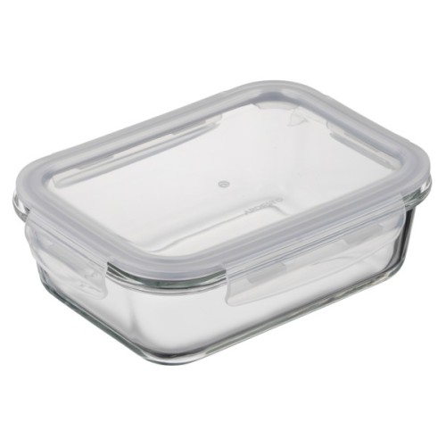 Харчовий контейнер Ardesto Gemini прямокутний, 1.06л, боросилікатне скло, прозорий (AR1210BRC)