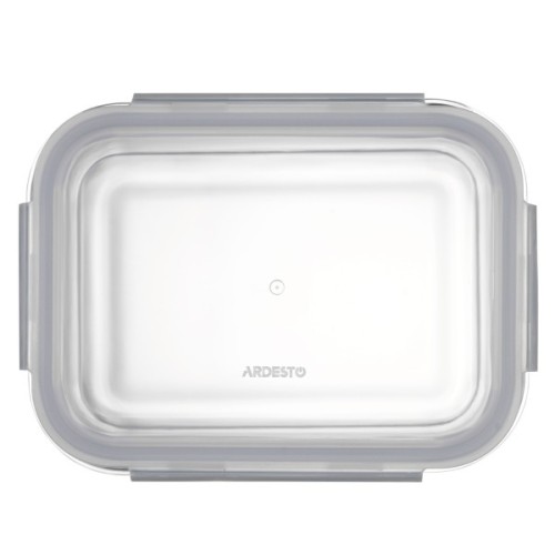 Харчовий контейнер Ardesto Gemini прямокутний, 1.06л, боросилікатне скло, прозорий (AR1210BRC)