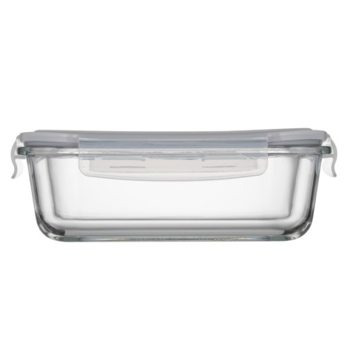 Харчовий контейнер Ardesto Gemini прямокутний, 1.06л, боросилікатне скло, прозорий (AR1210BRC)