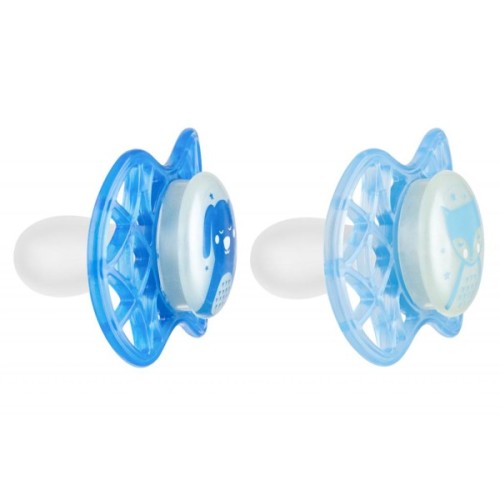 Пустушка Nuvita Air55 Explore 6m+ симетрична (світиться в темряві) (NV7087GM)