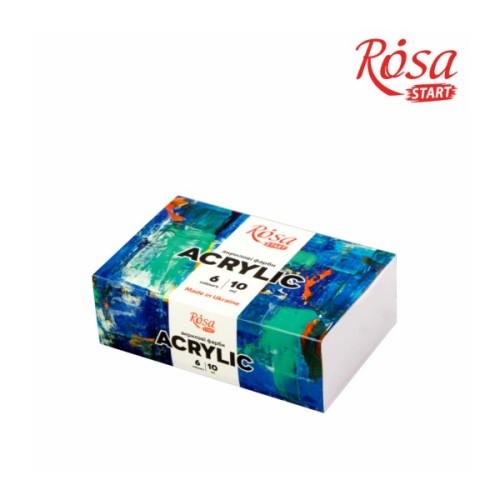 Акрилові фарби Rosa START COLOR 6 x10мл, (4823098530978)
