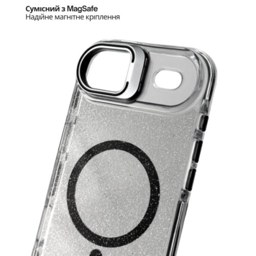 Чохол до мобільного телефона BeCover FIBRA Star Shine MagSafe Apple iPhone 17 Air Black (715418)