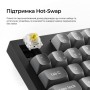 Клавіатура Keychron K10 Max Keychron Super Banana Switch RGB UA Black (K10M-H4-UA)