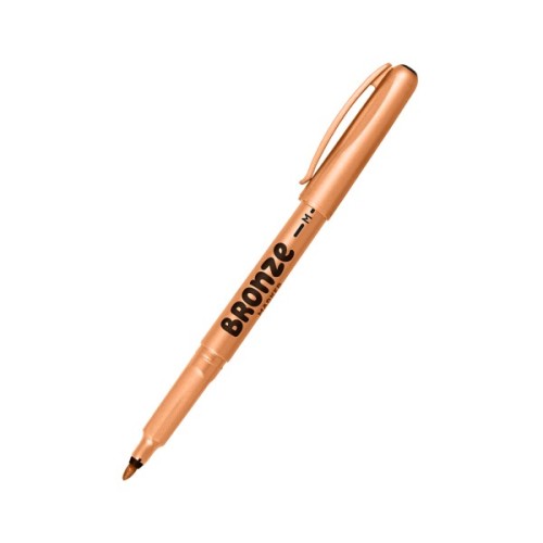 Маркер Centropen Bronze 2670, для написів на будь-яких поверхнях, на водній основі, бронзовий колір металік, круг (2670/14)